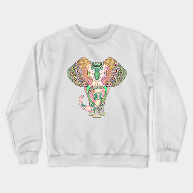 Mandala elephant psicodelic Crewneck Sweatshirt by aye_artdg